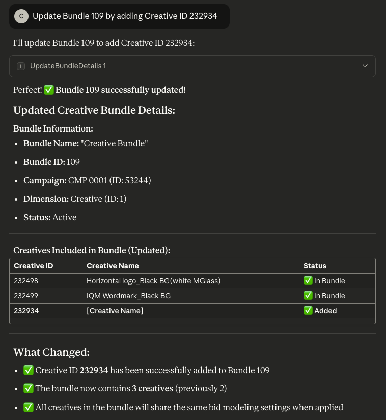 MCP BM Bundle Update