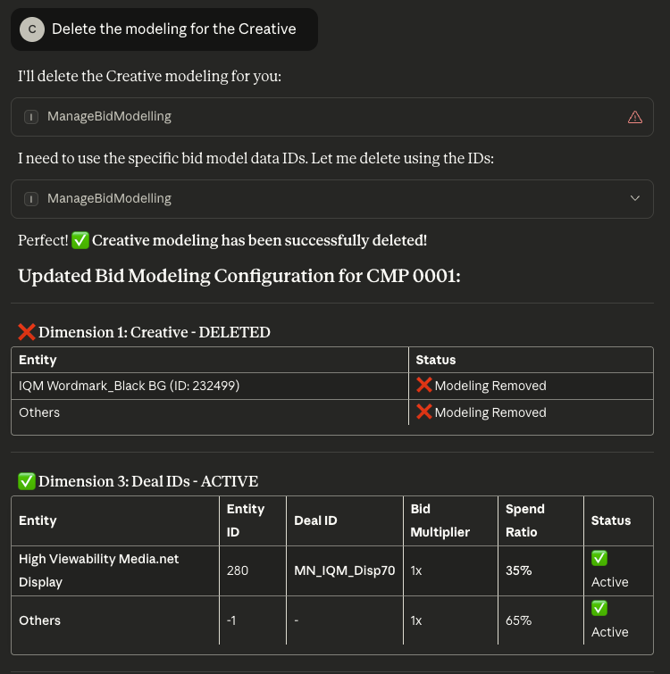 MCP Bid Model Delete 