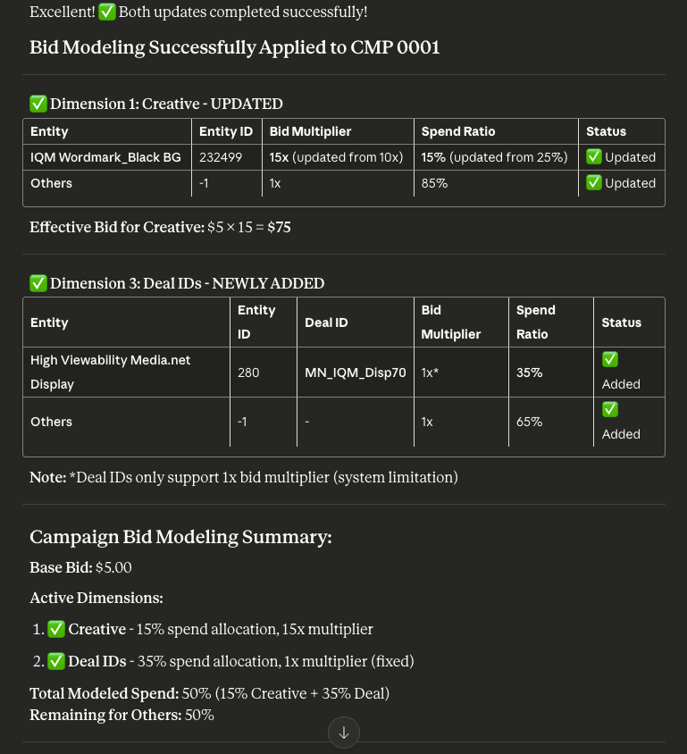 MCP Bid Model Update 