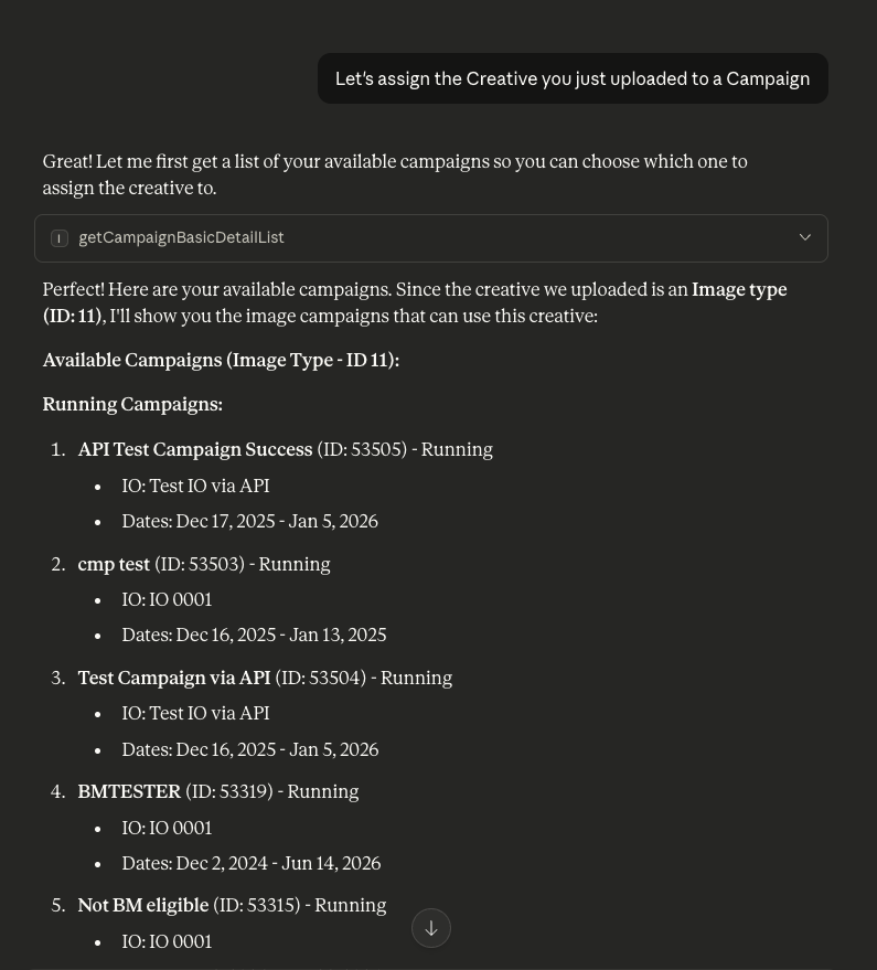 MCP Available Campaigns
