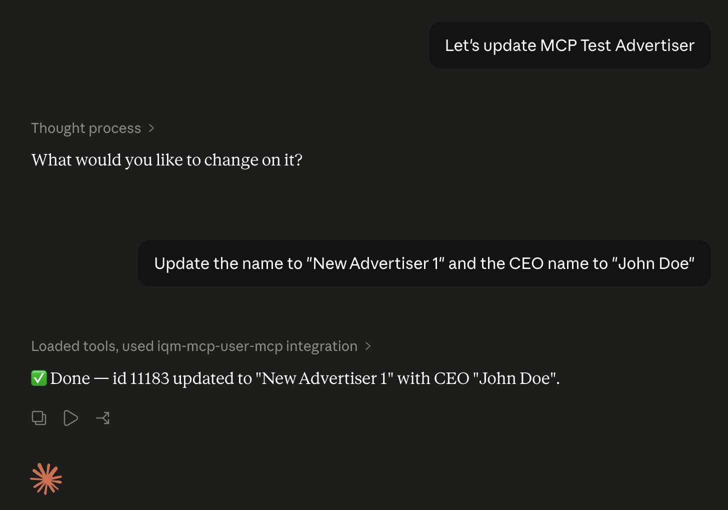 MCP Advertiser Update