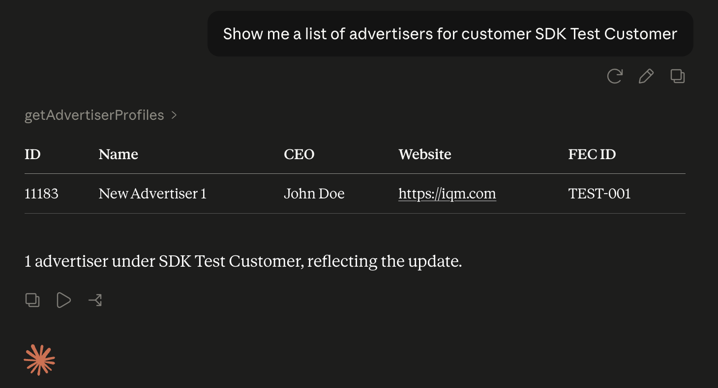 MCP Advertiser List
