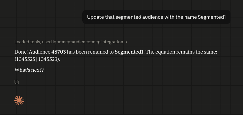 MCP Audience Segmented Step 2
