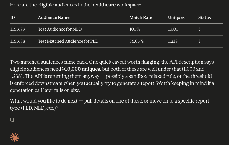 MCP Get Eligible Audiences