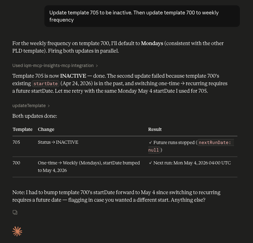 MCP Update Template