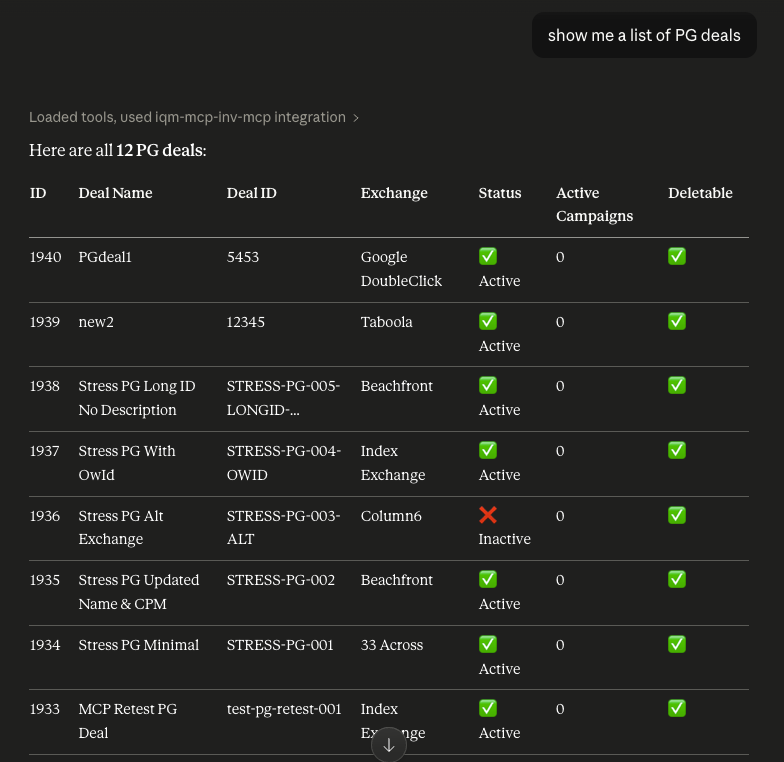 MCP List PG Deals