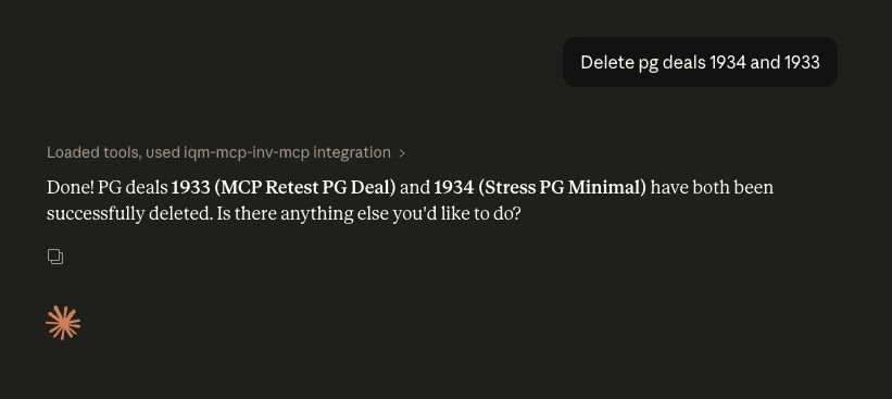 MCP Delete PG Deal