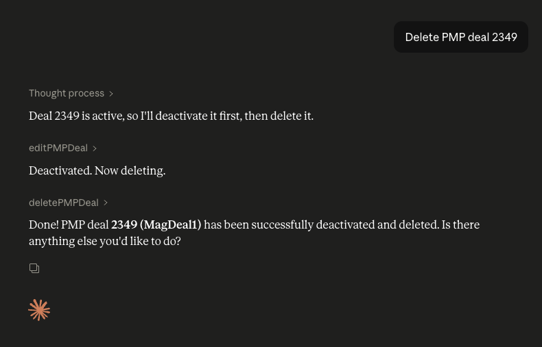 MCP Delete PMP Deal