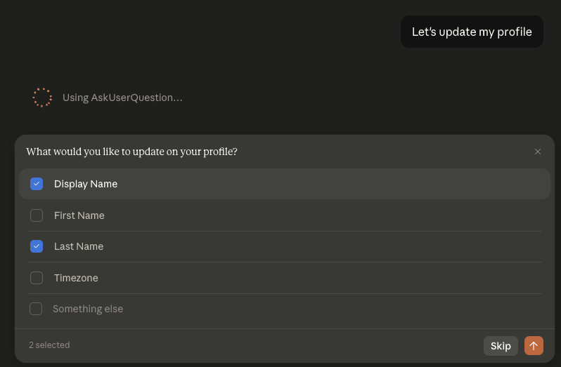 MCP Update Profile